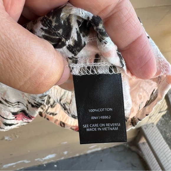 Torrid Clip Jacquard Square Neck Flutter Sleeve Top 4x - Vacation Tropical NWT - Picture 6 of 8